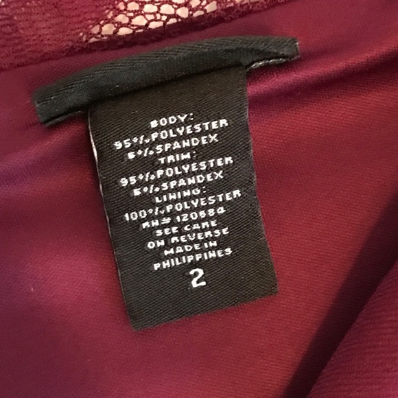 TORRID Lace Surplice V-Neck Blouse Ruched Top Burgundy Women’s Plus Size 2X - Picture 11 of 16